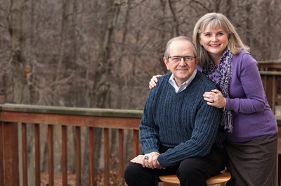 A-Fib patient Mike Dennis with his wife